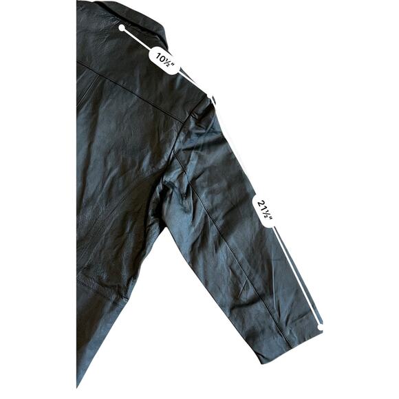 Atlantic Beach Long Collared Black Leather Trench Coat 1X NWT Streetwear‎ Edgy - Picture 3 of 14